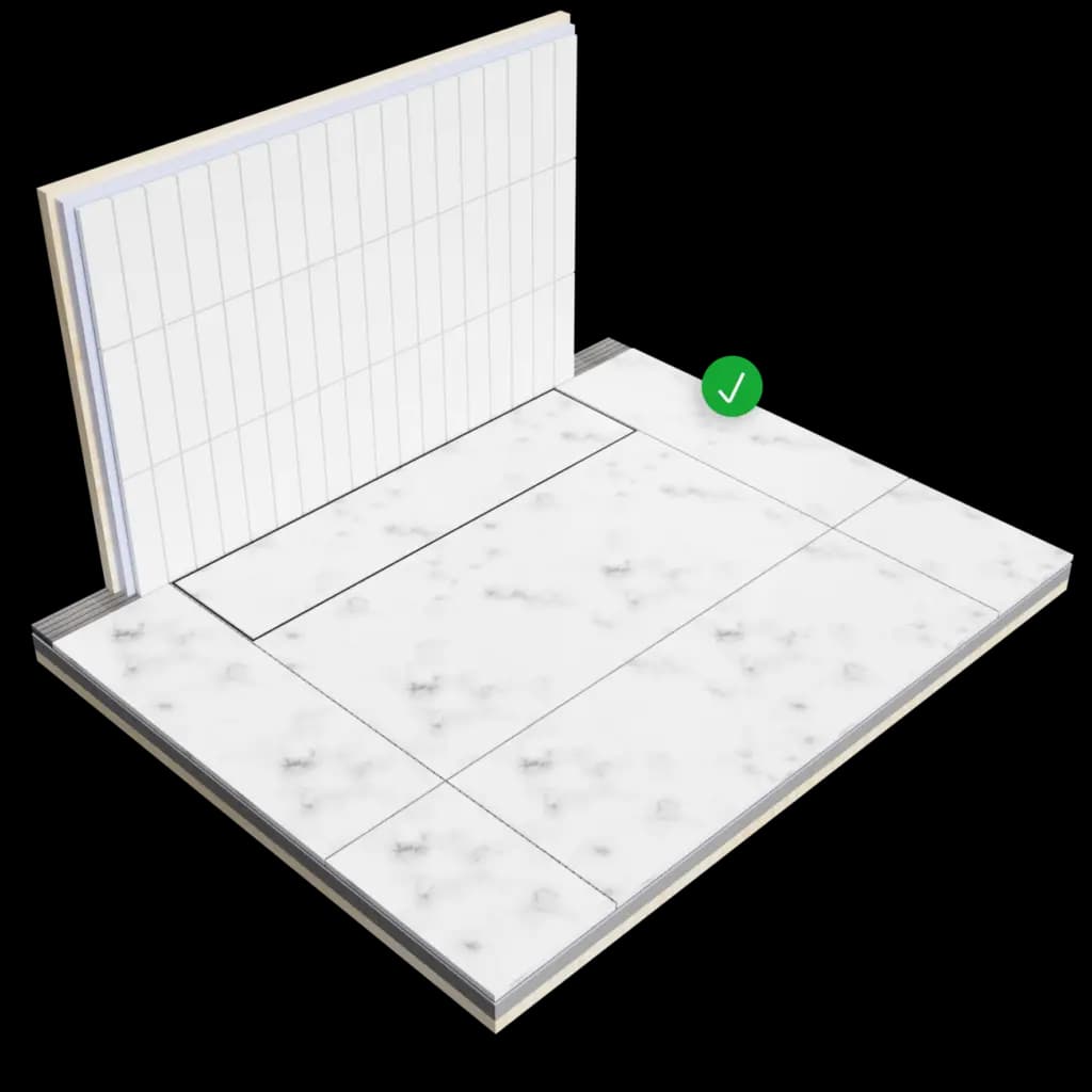 Tile insert steg 5: Fug flisene og installer tile inserten