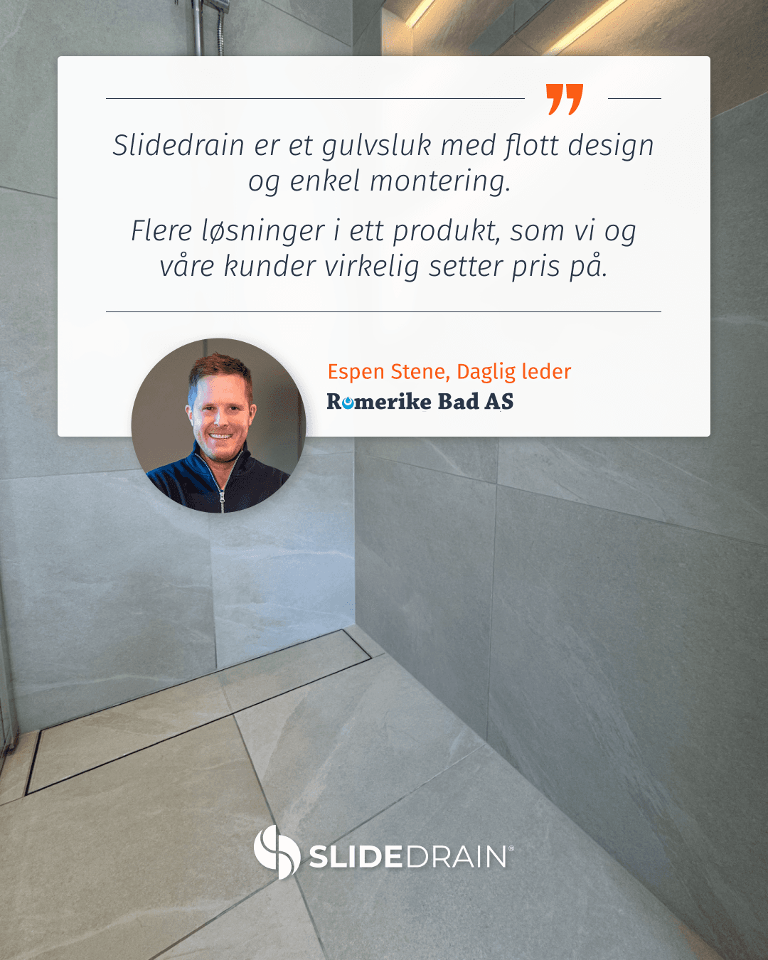 Espen Stene, Daglig leder, Romerike Bad AS