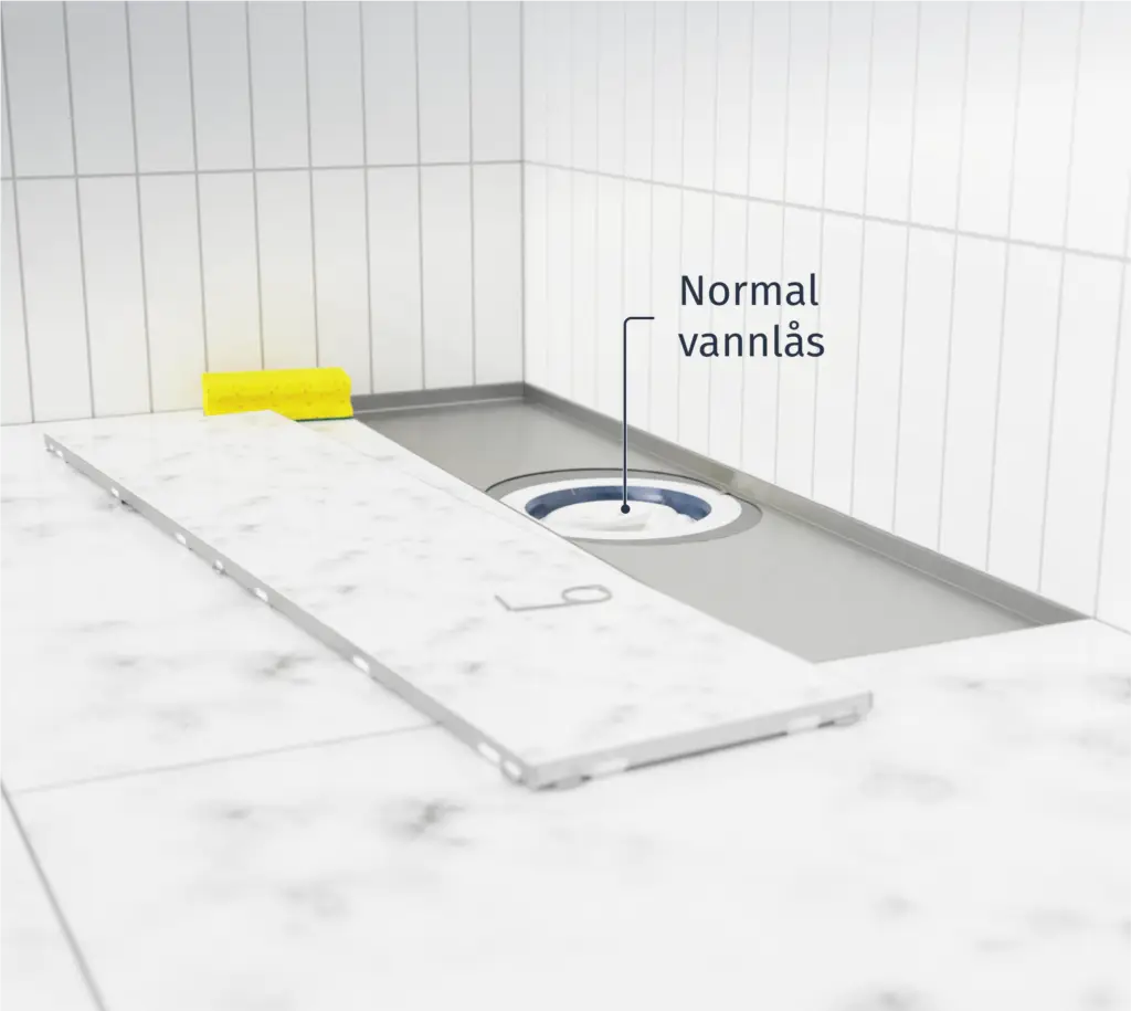 Slidedrain slukrenner må renses sjeldnere