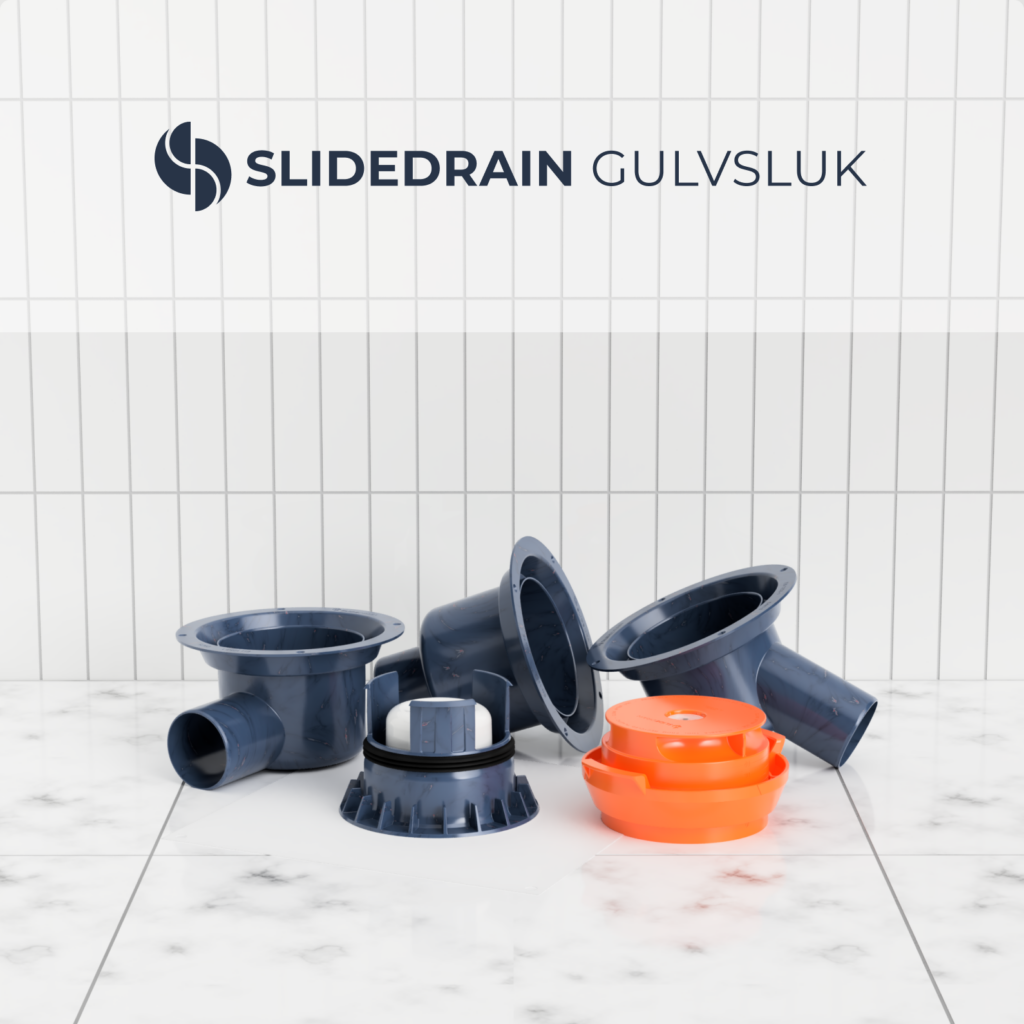 Slidedrain gulvsluk passer linjesluk